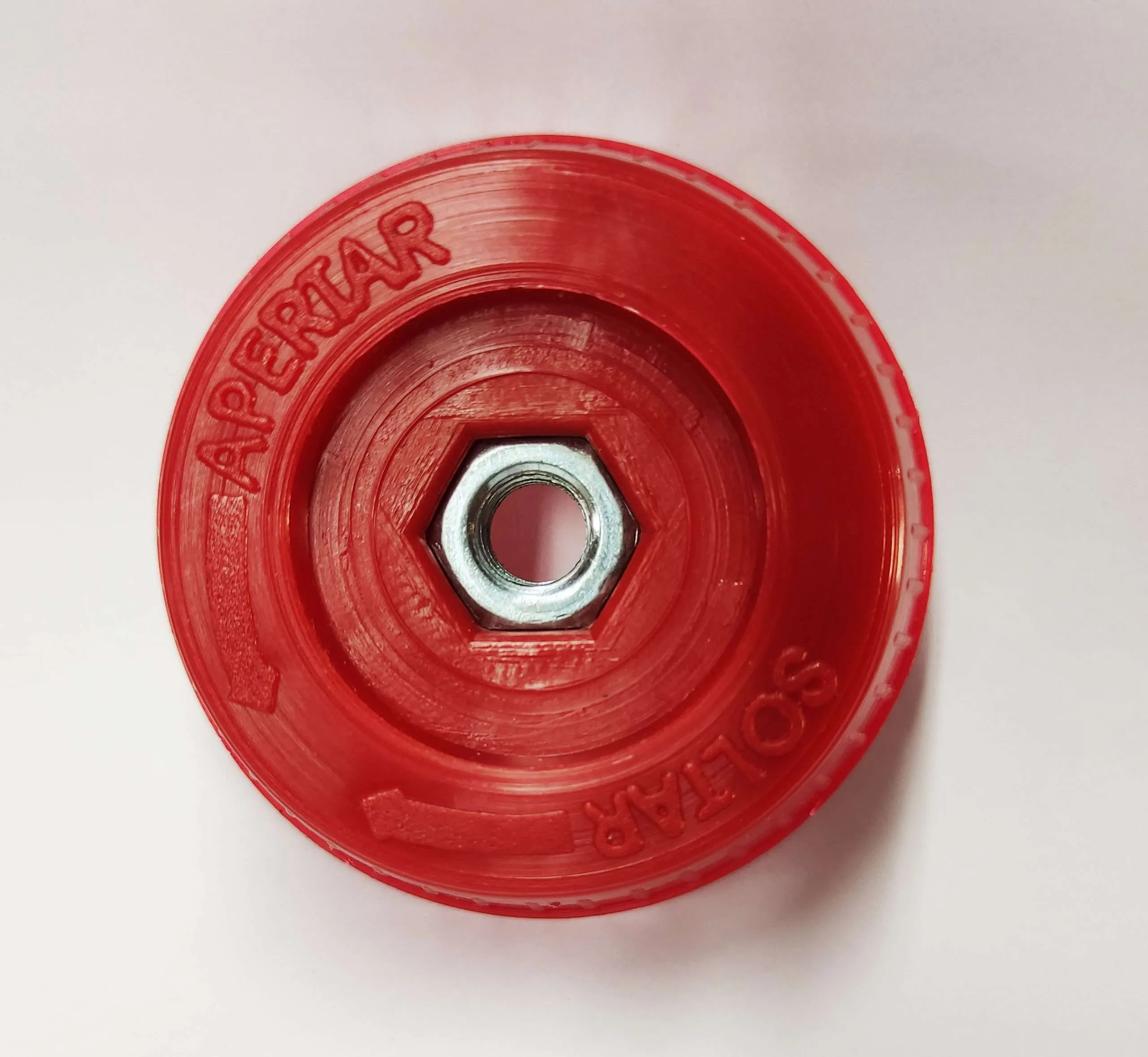 Calota com Porca Hélice Ventilador Mondial/Philco Vermelha 1 Calota com Porca Hélice Ventilador Mondial/Philco Vermelha