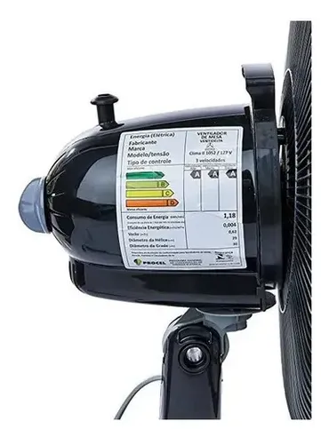 Ventilador Faet Super Clima 220v 40cm Mesa Preto 3 Velocidades - Imagem 2