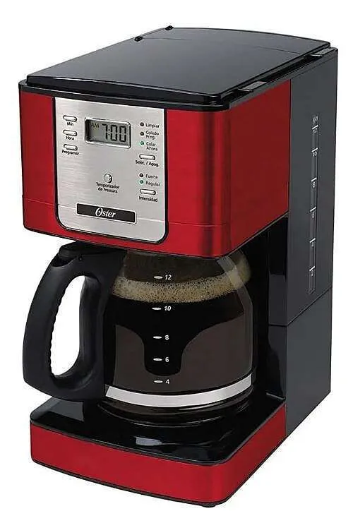 Jarra para Cafeteira Oster Serve nos Modelos 3302 / 3303 / 4401 / 4401RD / BVSTDCDW12R Vermelha - compatível - Imagem 4
