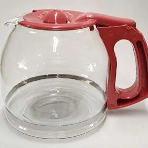 Jarra para Cafeteira Oster Serve nos Modelos 3302 / 3303 / 4401 / 4401RD / BVSTDCDW12R Vermelha - compatível
