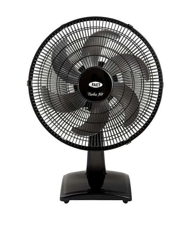 Ventilador de Mesa Faet Turbo Air 40cm 220v 3 Velocidades Preto