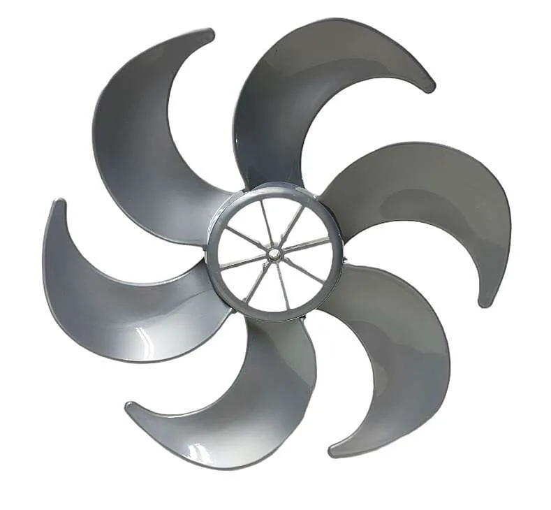 Hélice Ventilador Mallory Turbo Silence / Turbo Silêncio Ts30 / Eco Ts30 - 30cm 6 Pás Cinza
