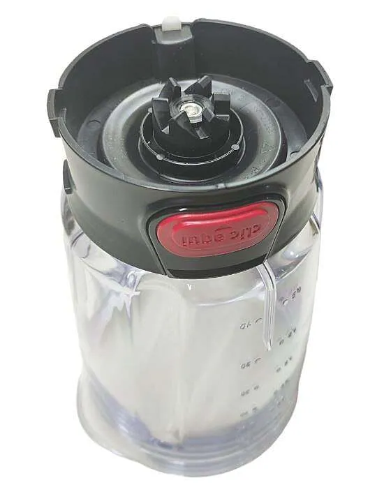 Copo Com Base Sem Tampa Liquidificador Arno Cliclav LN70 LN71 LN72 LN73 LN74 LN75 LN76 Preto - Imagem 3