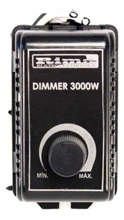 Controlador Dimmer 3000w Rotativo 127v ou 220v Com Dissipador de Calor Interno - Imagem 2