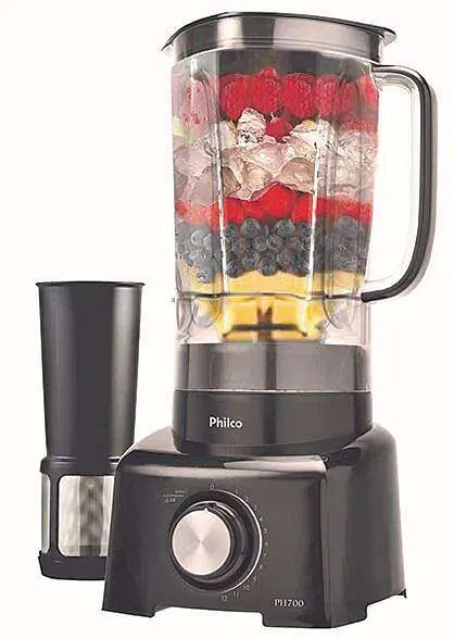 Copo Liquidificador Fun Kitchen Britânia Philco PH900 PH700 PLQ1212 PLQ1350 B1000 Preto Original - Imagem 6
