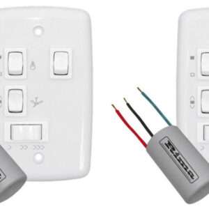 Kit C/2 Un. Chave Capacitiva com 3 Velocidades - Ventilador e Exaustor - 127V - 250W - Com 2 Lâmpadas e Capacitor 3+7uF