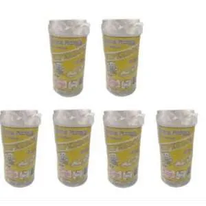 Kit c/ 6 Bobina Saco Plástico Picotada - Fundo Reto 16x30 Rolo C/500 Sacos - Para Alimentos / Padaria / Horti Fruti