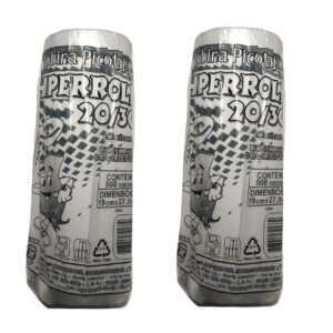 Kit c/ 2 Bobina Saco Plástico Picotada - Fundo Reto 20x30 - Rolo C/500 Sacos - Para Alimentos / Padaria / Horti Fruti