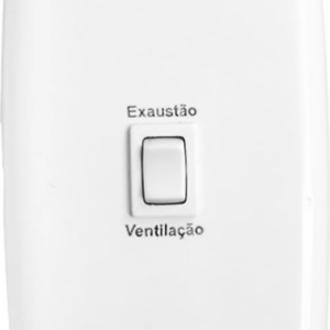 Chave para Ventilador e Exaustor Bivolt 250w Branco 2 Unidades
