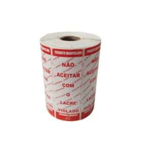 Rolo de Etiqueta Lacre de Segurança para Delivery Ifood / Uber Eats / Rappi / Alimentos / Pizza / Marmita / Quentinha