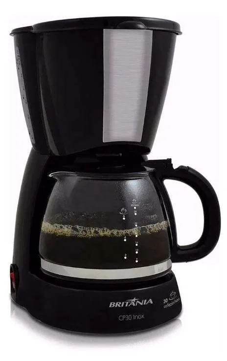 Jarra p/ Cafeteira Britânia CP30 / CP30 Inox / Inox 30 Temp / CB30 em Aço Escovado Preta Original - Imagem 5