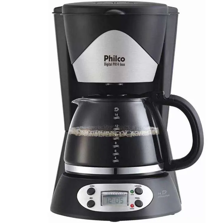 Jarra Para Cafeteira Philco PH14 - Plus / Inox Digital Preto - Imagem 3