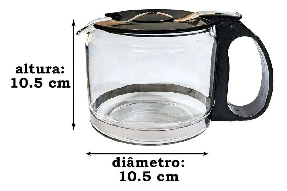 Jarra para Cafeteira Philco PH17 - Modelo Baixo - Preto 2 Jarra para Cafeteira Philco PH17 - Modelo Baixo - Preto - Imagem 2