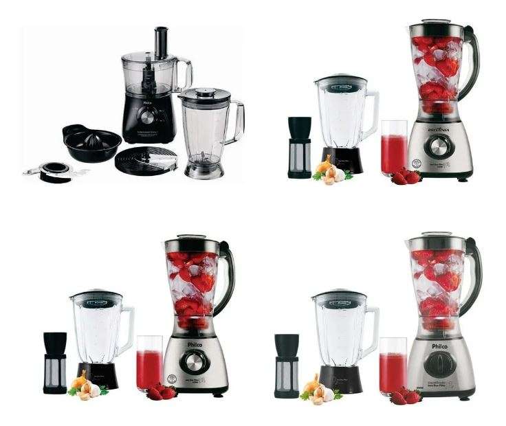 Conjunto Facas Multiprocessador e Liquid. Britânia / Philco - All in One 2 PR / Inox Filter / Inox Duo Filter Original - Imagem 6