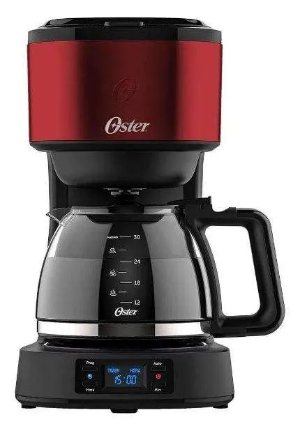 Jarra Para Cafeteira Oster Day Light OCAF500 / OCAF501 30 Xícaras Em Aço Escovado Preta Original - Imagem 3
