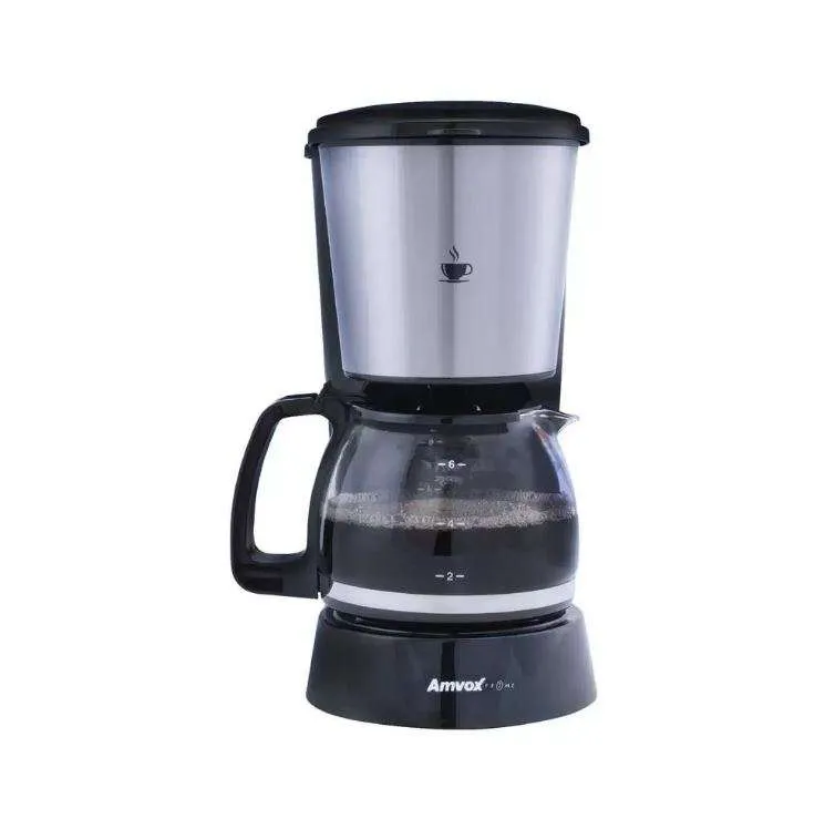 Jarra de Vidro Para Cafeteira Amvox ACF 227 - 14 Xícaras Inox Preta Original - Imagem 2