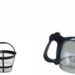 Jarra para Cafeteira Mondial Pratic 17 Cafés / NC-25 Preta com Filtro Permanente