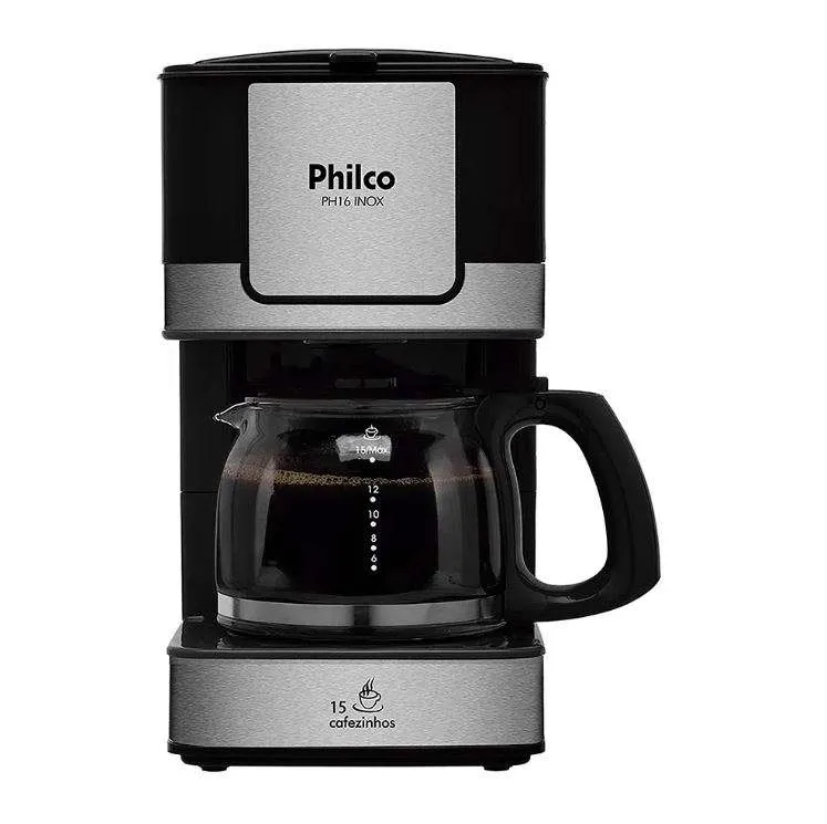 Jarra Para Cafeteira Philco PH16 Inox 15 Cafezinhos Preta Original 4 Jarra Para Cafeteira Philco PH16 Inox 15 Cafezinhos Preta Original - Imagem 4