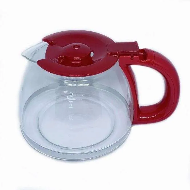 Jarra de Vidro Para Cafeteira Oster Day Light OCAF500 / OCAF501 30 Xícaras Vermelha Original 2 Jarra de Vidro Para Cafeteira Oster Day Light OCAF500 / OCAF501 30 Xícaras Vermelha Original - Imagem 2