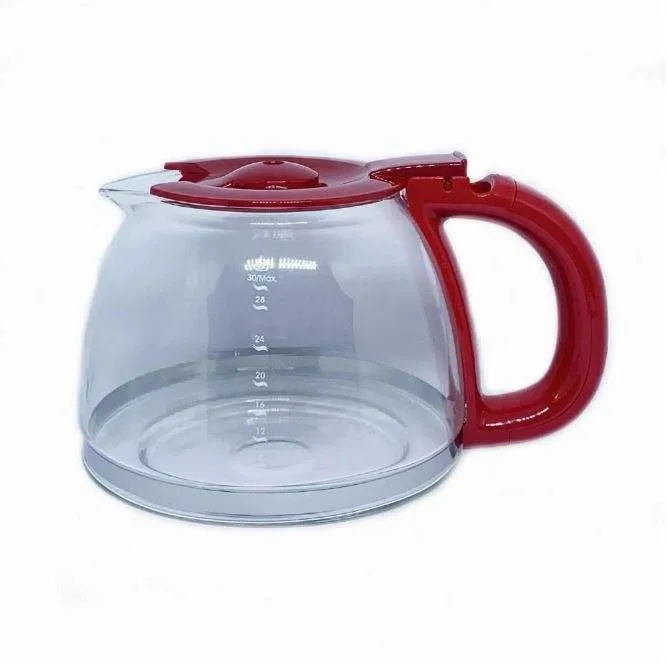Jarra de Vidro Para Cafeteira Oster Day Light OCAF500 / OCAF501 30 Xícaras Vermelha Original 1 Jarra de Vidro Para Cafeteira Oster Day Light OCAF500 / OCAF501 30 Xícaras Vermelha Original