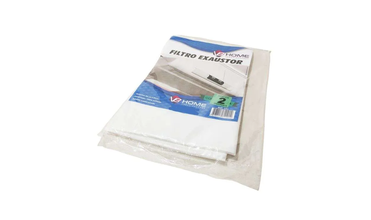 Filtro Manta Exaustor e Coifa Fogão 4 e 6 Bocas - 2 Unid