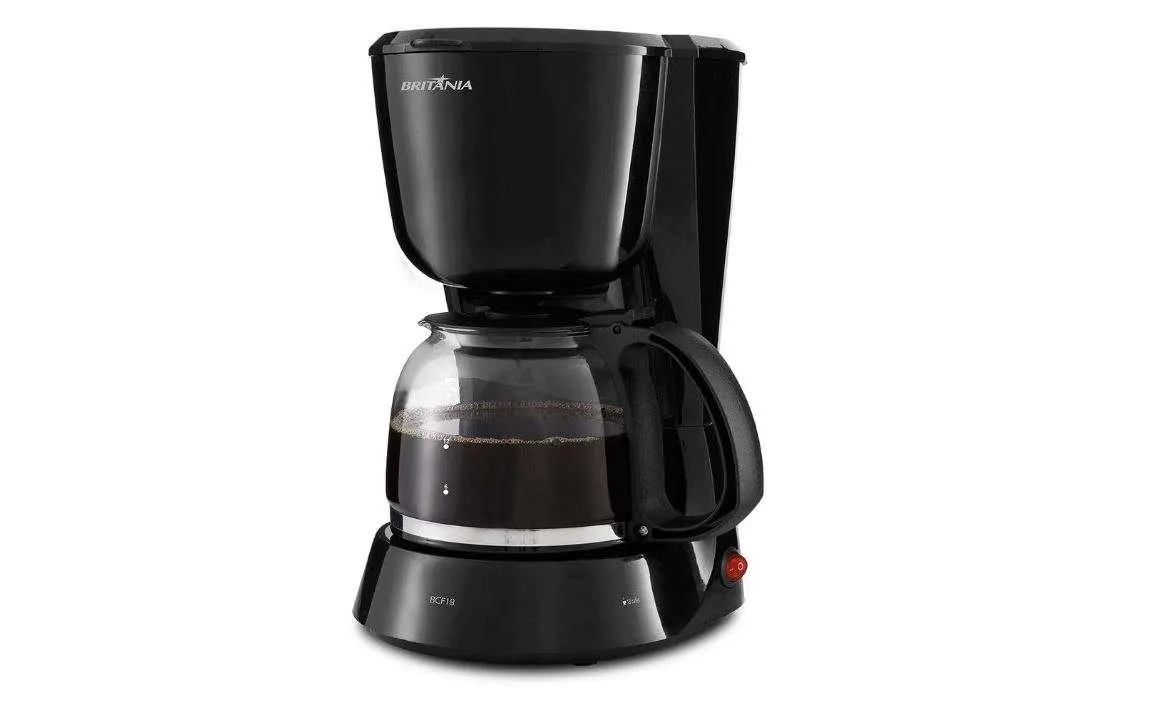 Jarra Original Para Cafeteira Britânia BCF18 / BCF18i / BCF18i Inox Plus / BCF18 Inox Rosa / BCF18iV - 18 Cafés Preta - Imagem 3