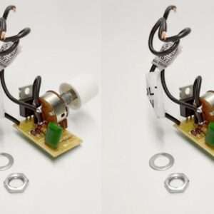 Controlador Dimmer Rotativo Bloco 400w Bivolt Com Off branco - 2 Unidades