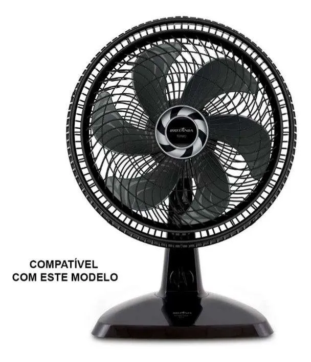 Hélice para Ventilador Britânia BVT400 Ventus 40 Six / Philco PVT400 Turbo Cinza Original - Imagem 6