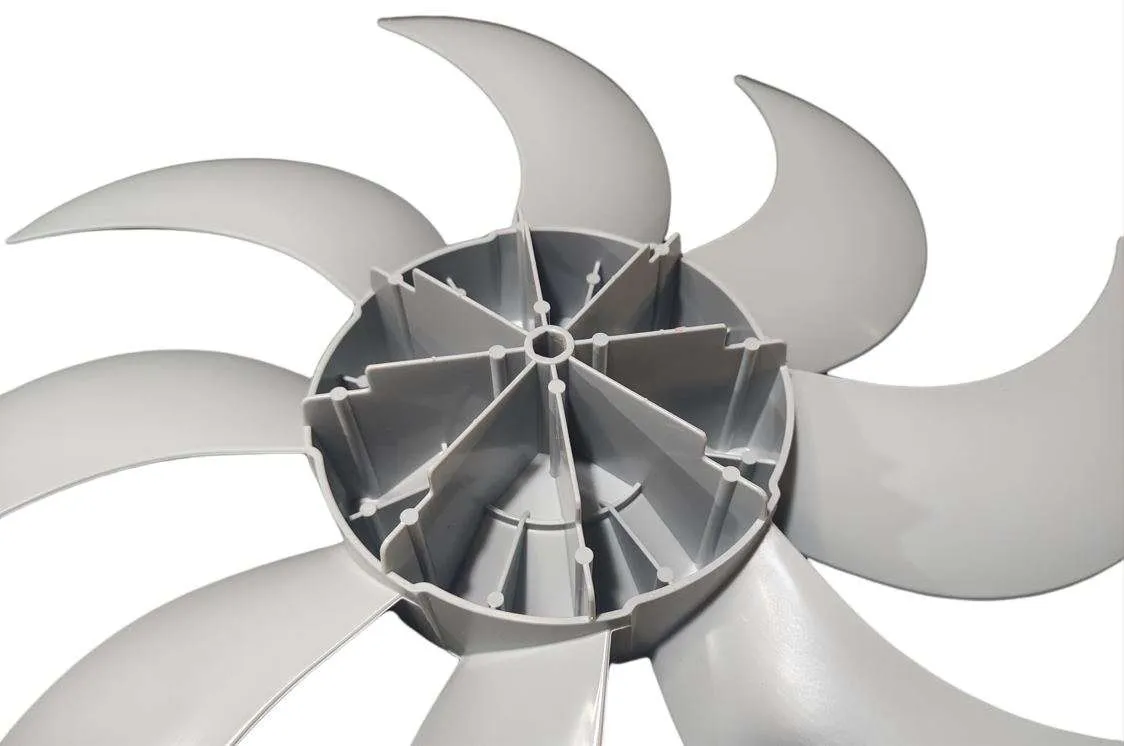 Hélice para Ventilador Britânia BVT480B Turbo BVT480T Titanium Turbo - Philco PVT490 Turbo Cinza Claro Original 2 Hélice para Ventilador Britânia BVT480B Turbo BVT480T Titanium Turbo - Philco PVT490 Turbo Cinza Claro Original - Imagem 2