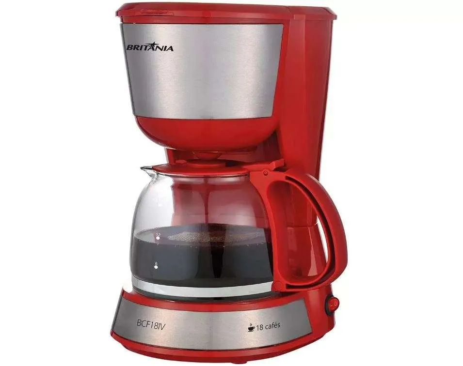 Jarra Original Para Cafeteira Britânia BCF18 / BCF18i / BCF18i Inox Plus / BCF18 Inox Rosa / BCF18iV - 18 Cafés Preta - Imagem 6