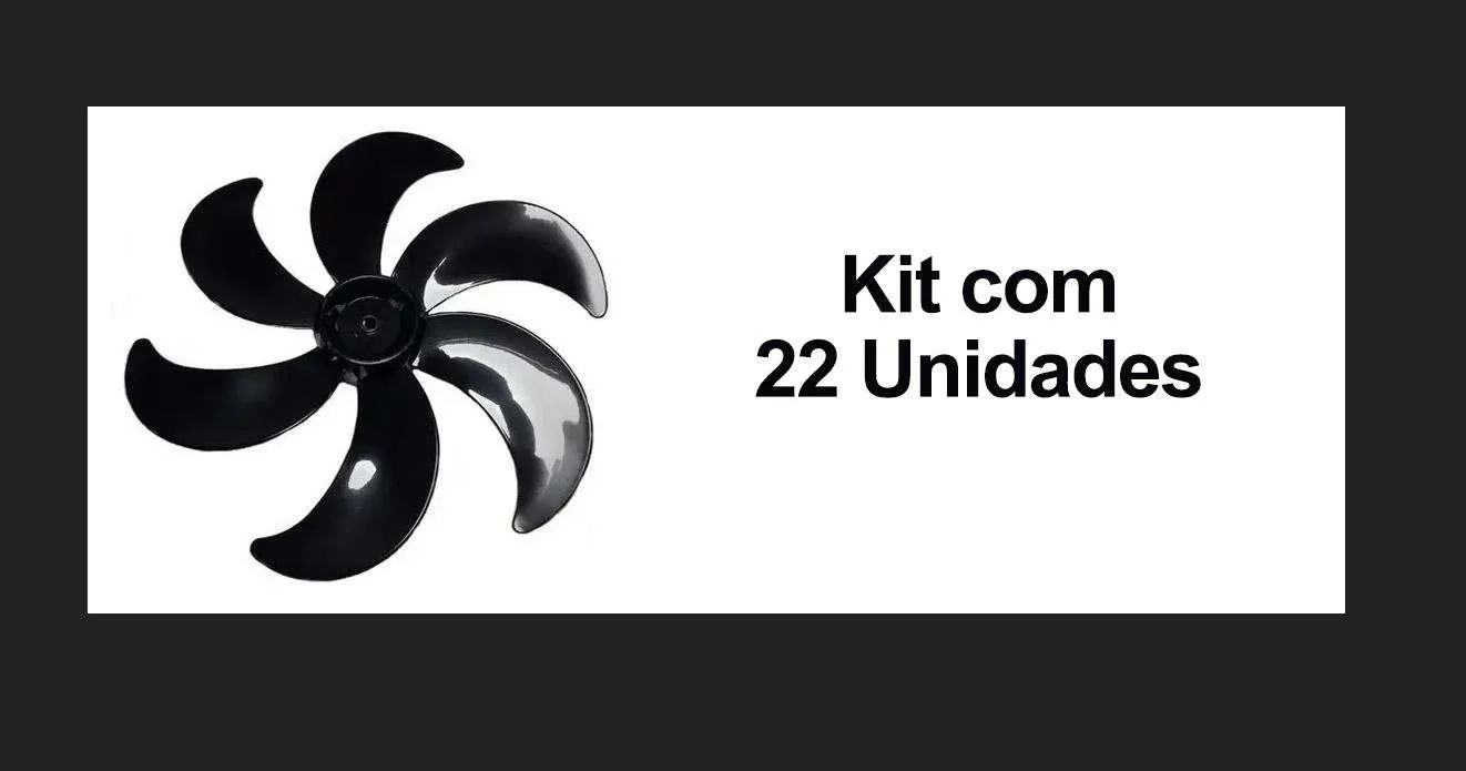 Kit c/ 22 Un. Hélice Britânia 6 Pás 30cm Ventilador Protect 30 Six / Ventus Turbo /B30 Turbo /Ventus 30 Six /BVT30 Turbo - Imagem 2