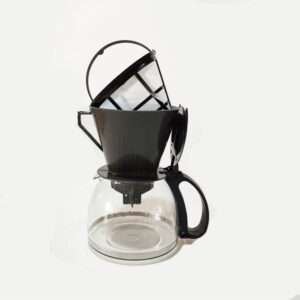 Jarra de Vidro 30 Xícaras para Café ou Chá com Suporte Nº 103 e Filtro Reutilizável