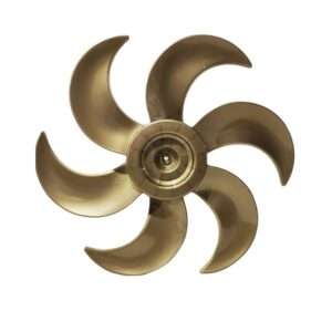 Hélice Ventilador Mallory TS40+ 40cm 6 Pás Dourada
