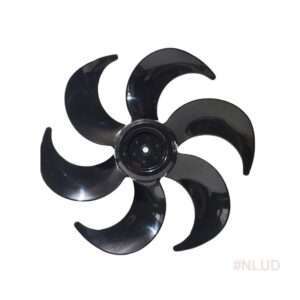 Hélice para Ventilador Mondial 30cm 6 Pás Furo Reto Preta