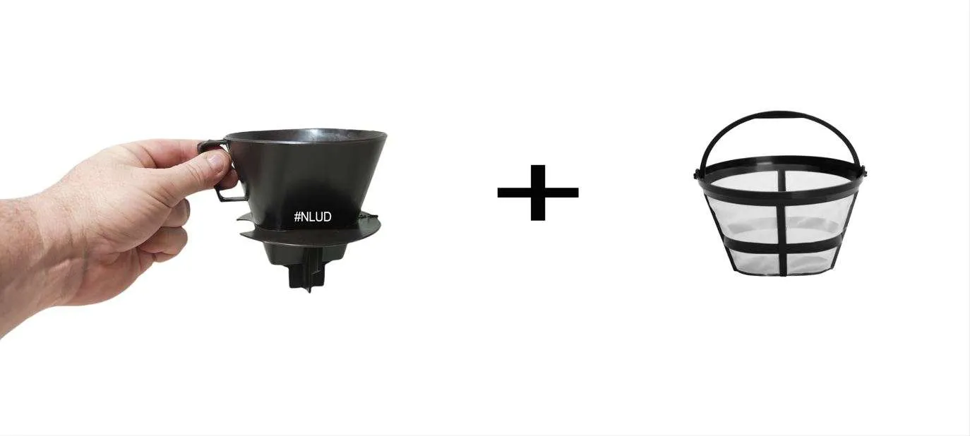Suporte Plástico Coador Nº 102 com Filtro Permanente Reutilizável - De adeus ao Filtro de Papel