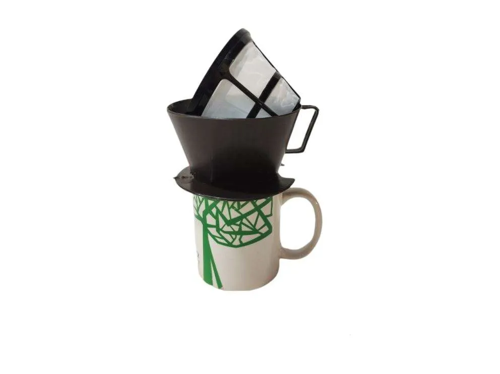 Suporte Plástico Coador Nº 102 com Filtro Permanente Reutilizável - De adeus ao Filtro de Papel - Imagem 6