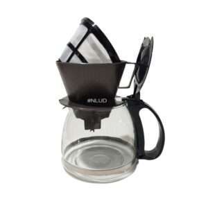 Jarra de Vidro 30 Xícaras para Café ou Chá com Suporte Nº 102 e Filtro Reutilizável