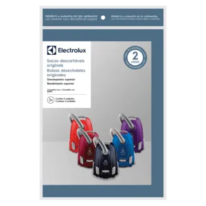 Saco Descartável Aspirador de Pó Electrolux Berry - Kit c 3 Unidades Original
