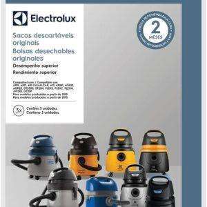Saco Descartável Aspirador de Pó Electrolux A10S A10T A10N1 Flex GT2000 AQP20 - Kit c 3 Unidades Original