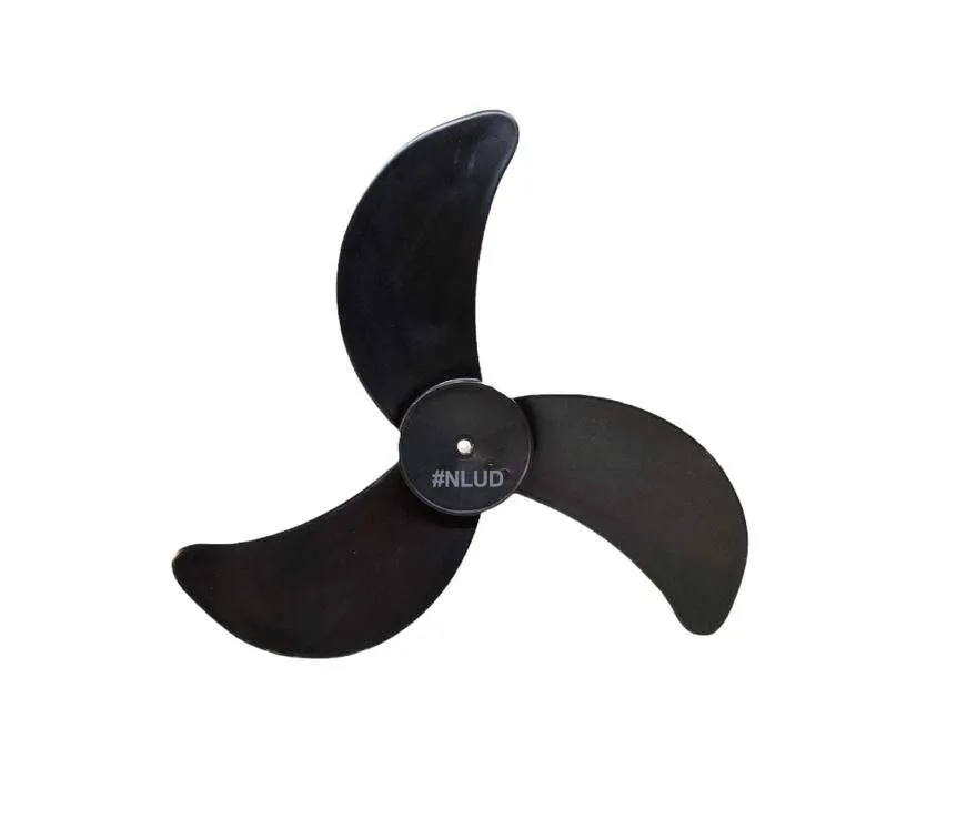 Hélice compatível para Ventilador Loren Sid Tufão - Preto 60cm - Furo p/ Eixo de 10mm.