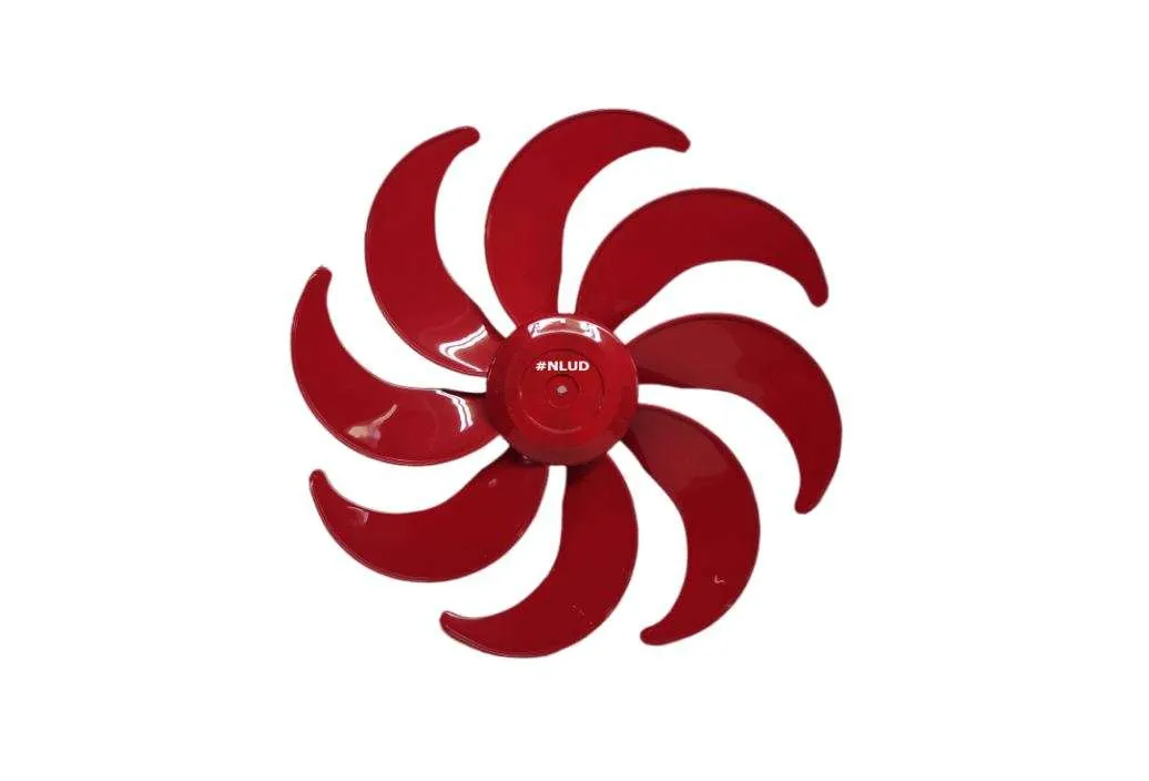 Hélice compatível para Ventilador Mondial Premium / Polishop 50cm 8 Pás vermelha