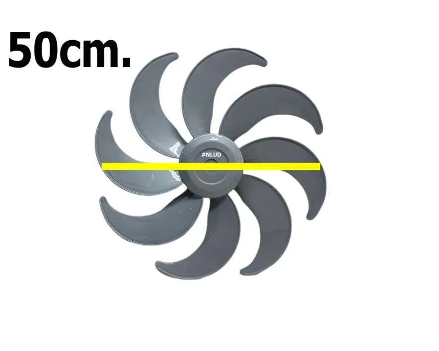 Hélice Compatível Ventilador Mondial Premium Polishop 50cm 8 Pás Cinza - Imagem 2