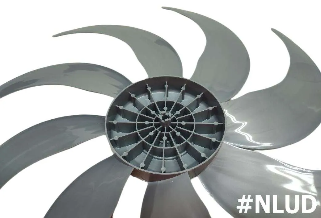 Hélice Compatível Ventilador Mondial Premium Polishop 50cm 8 Pás Cinza - Imagem 3