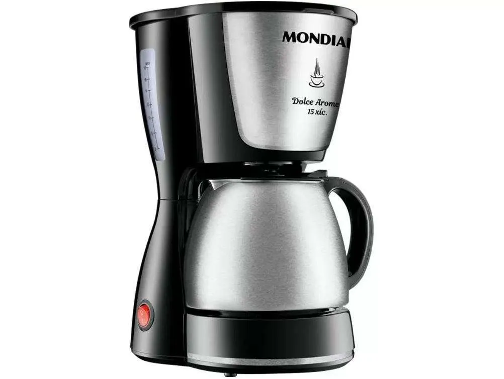 Jarra de Inox Cafeteira Mondial Dolce Arome 15 Xícaras C-34 JI Preta Original - Imagem 4