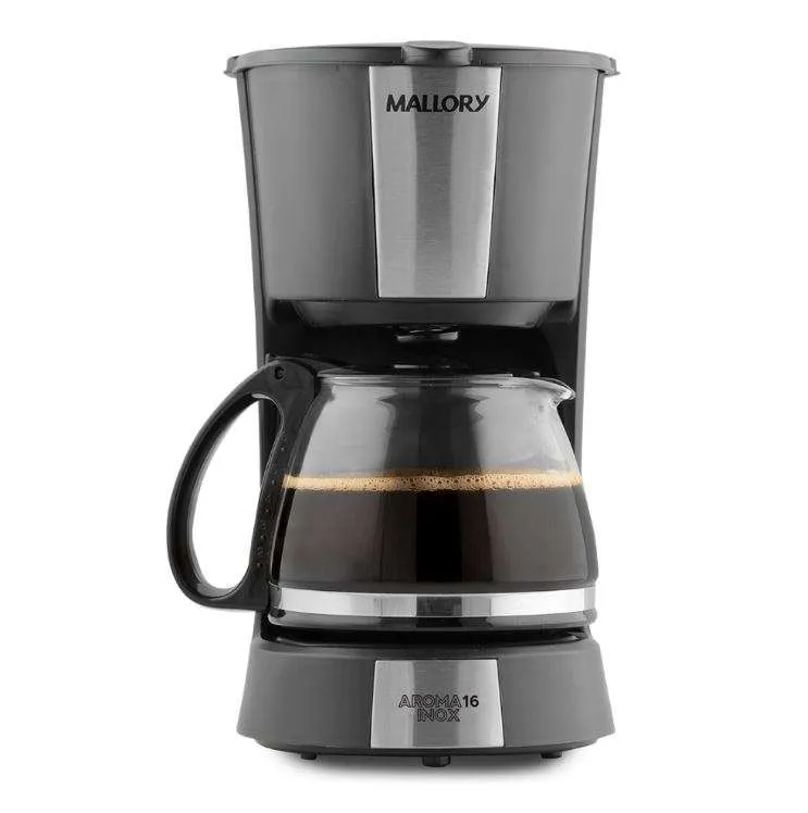 Jarra em Inox para Cafeteira Mallory Aroma 16 Inox Preta - Imagem 6