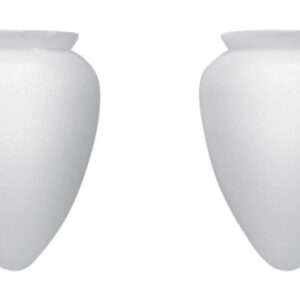 Kit 2 Un. Globo Pera Plástico Ventilador de Teto