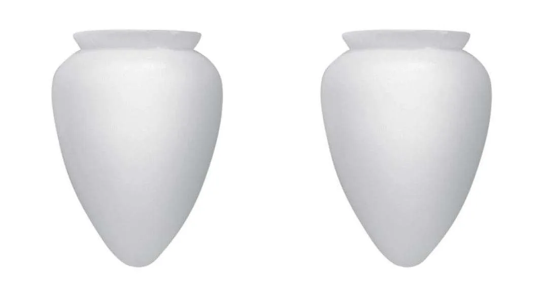 Kit 2 Un. Globo Pera Plástico Ventilador de Teto 1 Kit 2 Un. Globo Pera Plástico Ventilador de Teto