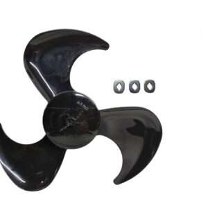 Hélice Circulador Arno CC91 CC95 - 40cm preta c 3 Arruelas de Ferro Original