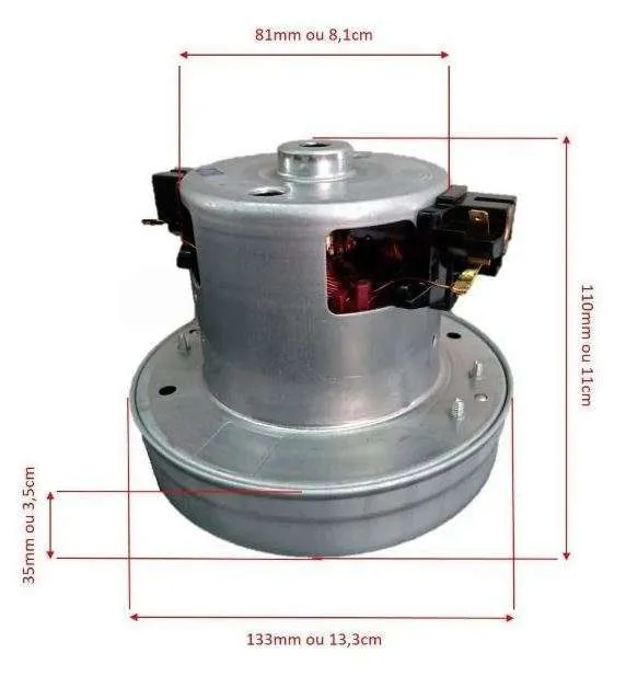 Motor p/ Soprador Kyklon Maxx / Super / Rx / Revolution 220v. 4 Motor p/ Soprador Kyklon Maxx / Super / Rx / Revolution 220v. - Imagem 4