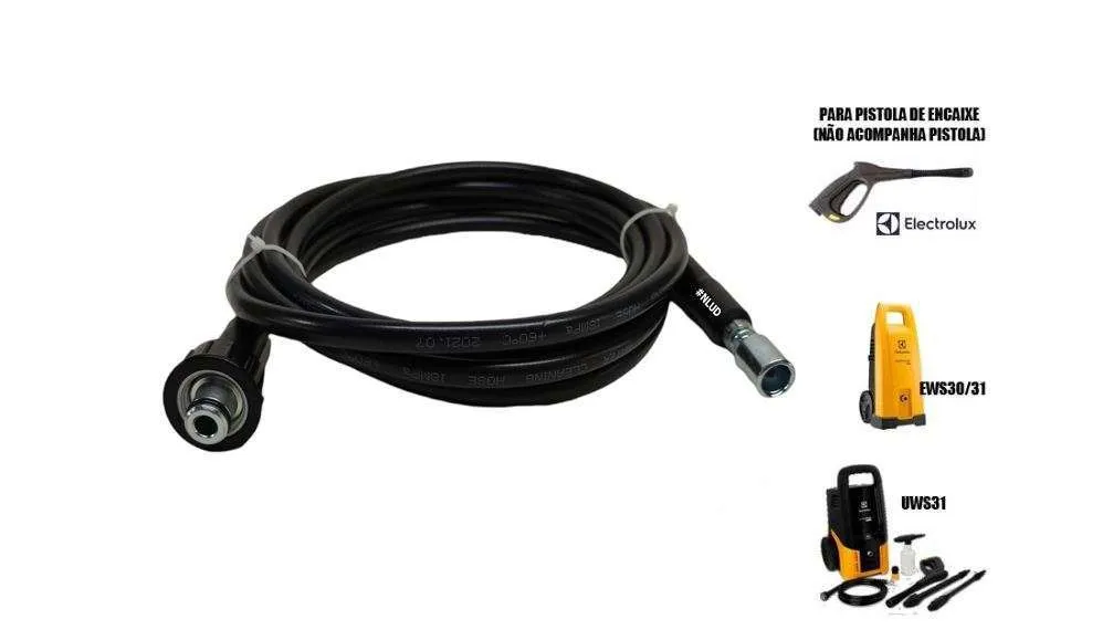 Mangueira Original Electrolux p/ Lavadora de Alta Pressão Engate Rápido UWS10 / UPR11 / UWS31 / EAS20 / EWS30 e 31 - Imagem 4